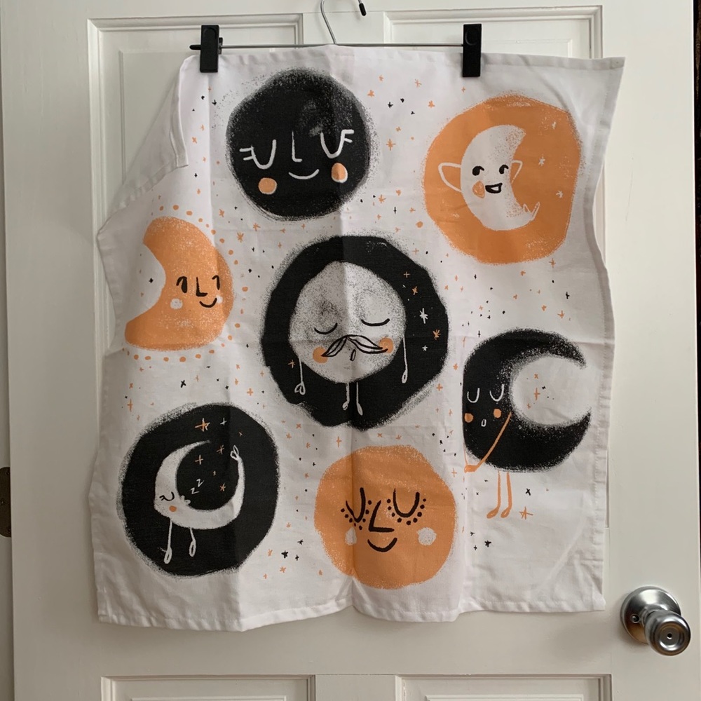 Moon dish towel / tea towel